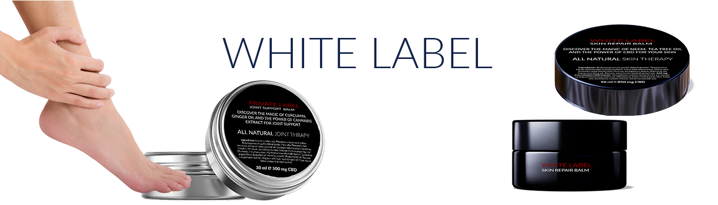 White Label cbd skin balms